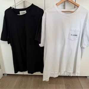 Corridor - both tees- Black and White Men's Short Sleeve T-Shirts